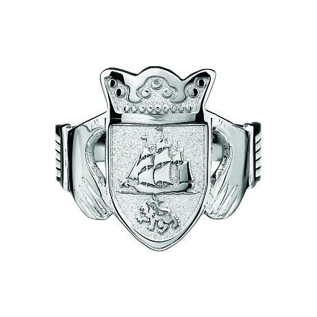 Alternate Image 1 for Irish Coat of Arms Jewelry | Ladies Claddagh Ring