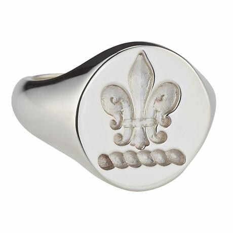 Irish Rings - Sterling Silver Family Crest Ring and Wax Seal