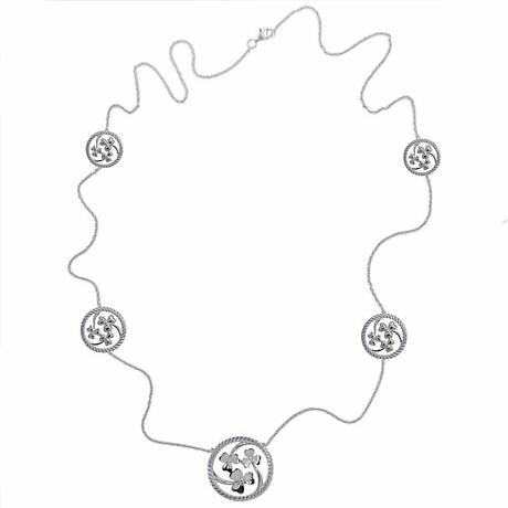 Product Image for Irish Necklace | Rhodium Plated Sterling Silver Shamrock Irish Necklet