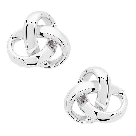 Irish Earrings | Sterling Silver Celtic Trinity Knot Stud Earrings