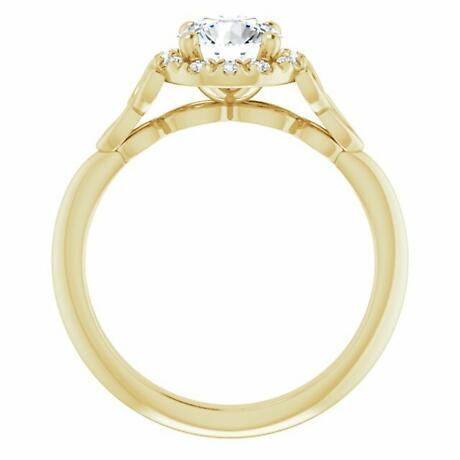 Alternate Image 2 for Irish Engagement Ring | Eimhear 14K Yellow Gold 1ct Diamond Celtic Trinity Knot Ring