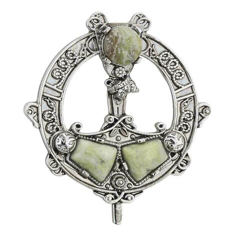 Product Image for Irish Brooch -  Connemara Marble Tara Brooch