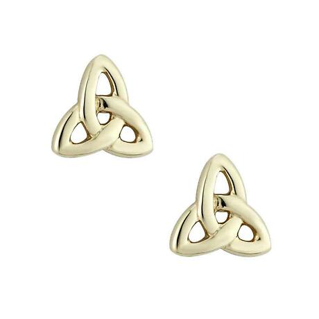 Product Image for 14k Yellow Gold Trinity Knot Earrings - Small