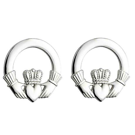 Product Image for Sterling Silver Claddagh Earrings
