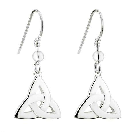 Celtic Earrings - Sterling Silver Trinity Knot Earrings at IrishShop ...