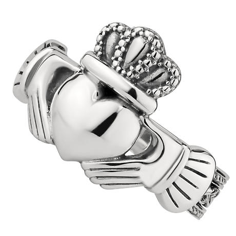 Mens Irish Jewelry | Sterling Silver Celtic Claddagh Ring