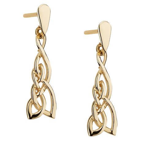 Irish Earrings | 9k Gold Celtic Twist Earrings