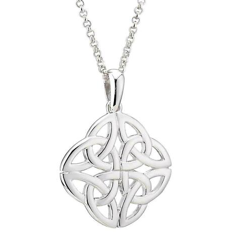 Product Image for Celtic Pendant - Sterling Silver 4 Trinity Celtic Knot Pendant with Chain