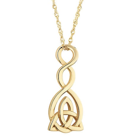 Product Image for Irish Necklace | 9k Gold Celtic Twist Trinity Knot Pendant