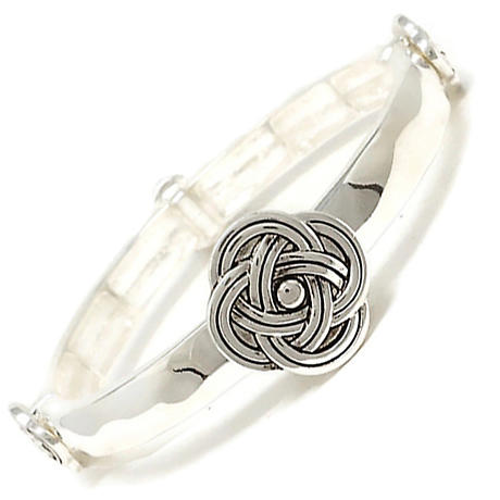 Irish Bracelet | Celtic Sailor Silvertone Knot Bracelet