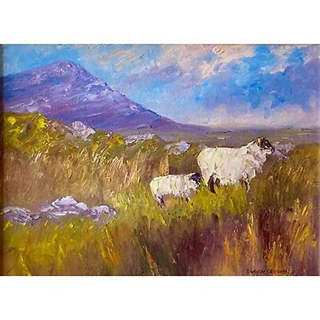 Irish Art | Atlantic Sheep Painting by Doreen Drennan