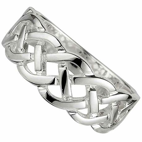 Celtic Ring - Ladies Sterling Silver Woven Celtic