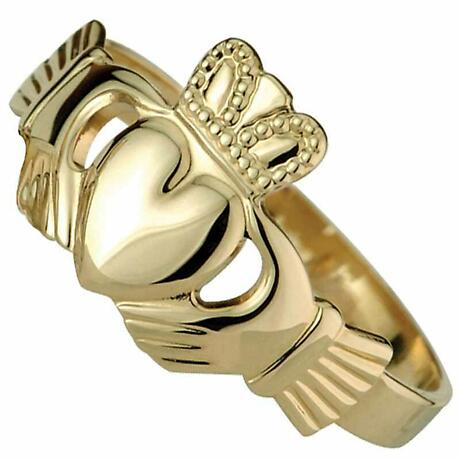 Product Image for Claddagh Ring - Men's 10k Gold Claddagh Ring