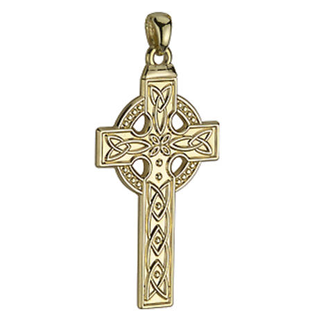 Product Image for Celtic Pendant - 14k Gold Large Celtic Cross Pendant without Chain