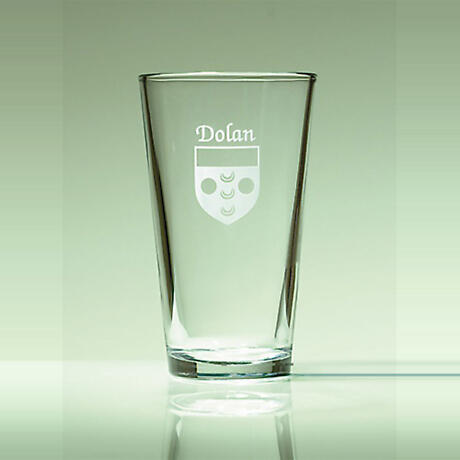 Alternate Image 1 for Personalized Irish Coat of Arms Pint Glasses - Set of 4