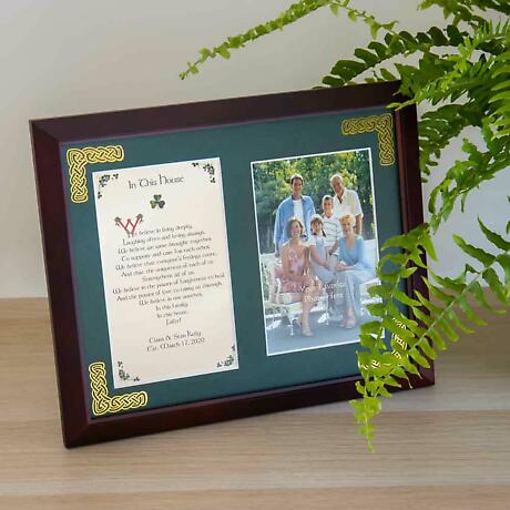 Alternate Image 1 for Personalized In This House Photo Verse Framed Print
