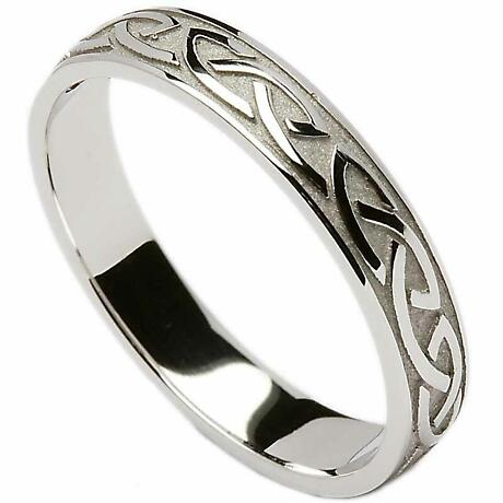 Product Image for Irish Wedding Ring - Celtic Knotwork Mens Wedding Band