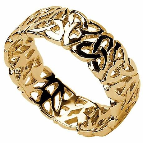 Product Image for Trinity Knot Ring - Ladies Trinity Knot Filigree Irish Wedding Ring