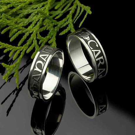 Alternate Image 1 for Irish Rings - Men's Sterling Silver Mo Anam Cara Ring 'My Soul Mate' Ring