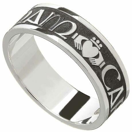 SALE -Irish Rings - Men's Sterling Silver Mo Anam Cara Ring 'My Soul Mate' Ring