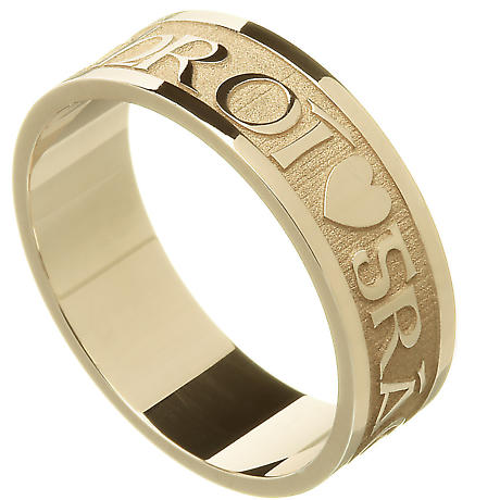 Irish Ring - Men's Gra Geal Mo Chroi 'Love of my heart' Irish Wedding Ring