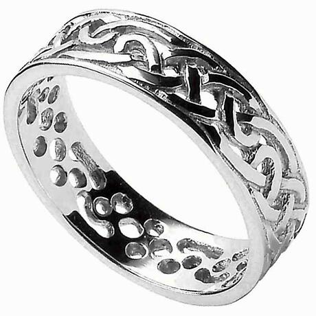 Celtic Ring - Ladies Filigree Celtic Wedding Band at IrishShop.com | WED93