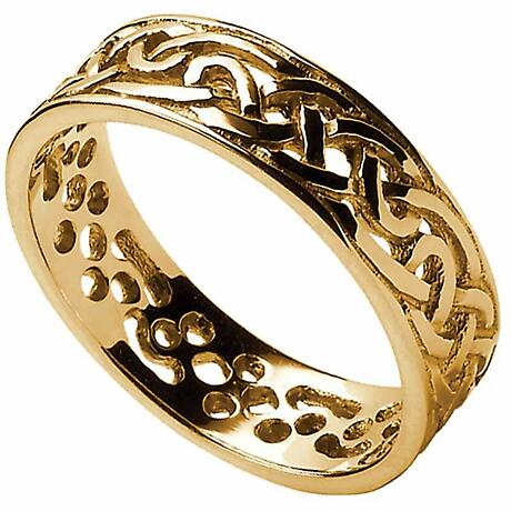 Celtic Ring - Men's Filigree Celtic Wedding Band