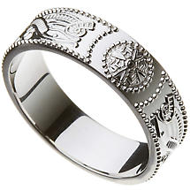 Alternate image for Celtic Ring - Ladies Warrior Shield Wedding Ring