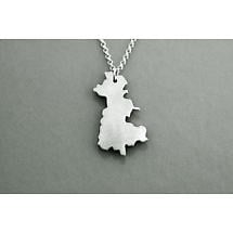 Irish Necklace - Sterling Silver Counties of Ireland Pendant with Chain Product Image