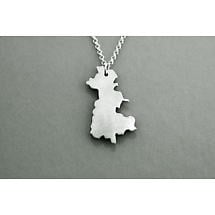 Alternate image for Irish Necklace - Sterling Silver Counties of Ireland Pendant with Chain