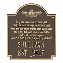 Alternate image for Personalized Irish Blessings Plaque