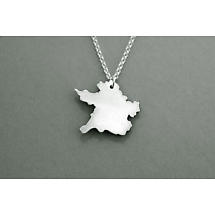 Alternate image for Irish Necklace - Sterling Silver Counties of Ireland Pendant with Chain