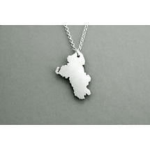 Alternate image for Irish Necklace - Sterling Silver Counties of Ireland Pendant with Chain