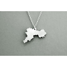 Alternate image for Irish Necklace - Sterling Silver Counties of Ireland Pendant with Chain