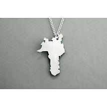 Alternate image for Irish Necklace - Sterling Silver Counties of Ireland Pendant with Chain