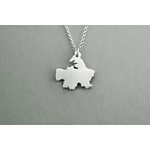 Alternate image for Irish Necklace - Sterling Silver Counties of Ireland Pendant with Chain