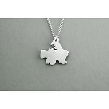 Alternate image for Irish Necklace - Sterling Silver Counties of Ireland Pendant with Chain