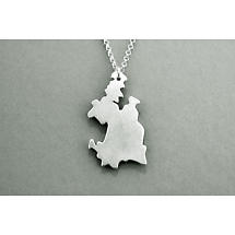 Alternate image for Irish Necklace - Sterling Silver Counties of Ireland Pendant with Chain