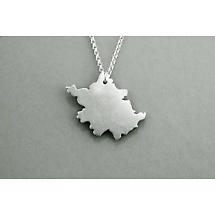 Alternate image for Irish Necklace - Sterling Silver Counties of Ireland Pendant with Chain