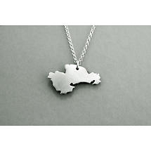 Alternate image for Irish Necklace - Sterling Silver Counties of Ireland Pendant with Chain