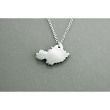 Alternate image for Irish Necklace - Sterling Silver Counties of Ireland Pendant with Chain