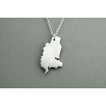 Alternate image for Irish Necklace - Sterling Silver Counties of Ireland Pendant with Chain