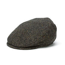 SALE | Vintage Irish Donegal Tweed Cap Brown Salt and Pepper Product Image