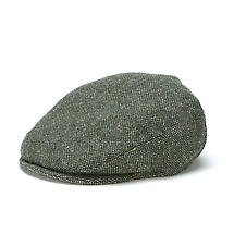 SALE | Vintage Irish Donegal Tweed Cap Green Salt and Pepper Product Image