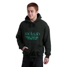 Ireland Dragons Embroidered Hooded Sweatshirt - Forest Green Product Image