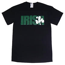 Irish T-Shirt - Irish Shamrock (Black) Product Image