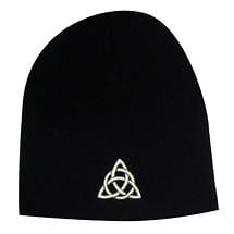 Celtic Trinity Knot Beanie Hat - Black Product Image