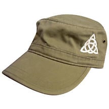 Celtic Trinity Knot Corps Hat - Khaki Green Product Image