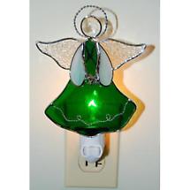 Stained Glass Shamrock Angel Nightlight Product Image