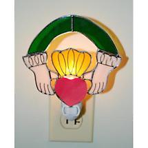 Stained Glass Claddagh Nightlight Product Image